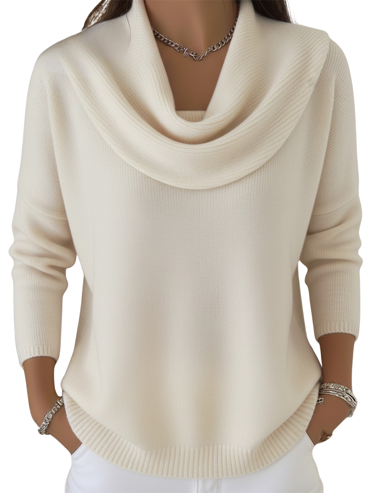 Estelle™ | Ruffled Collar Sweater Top