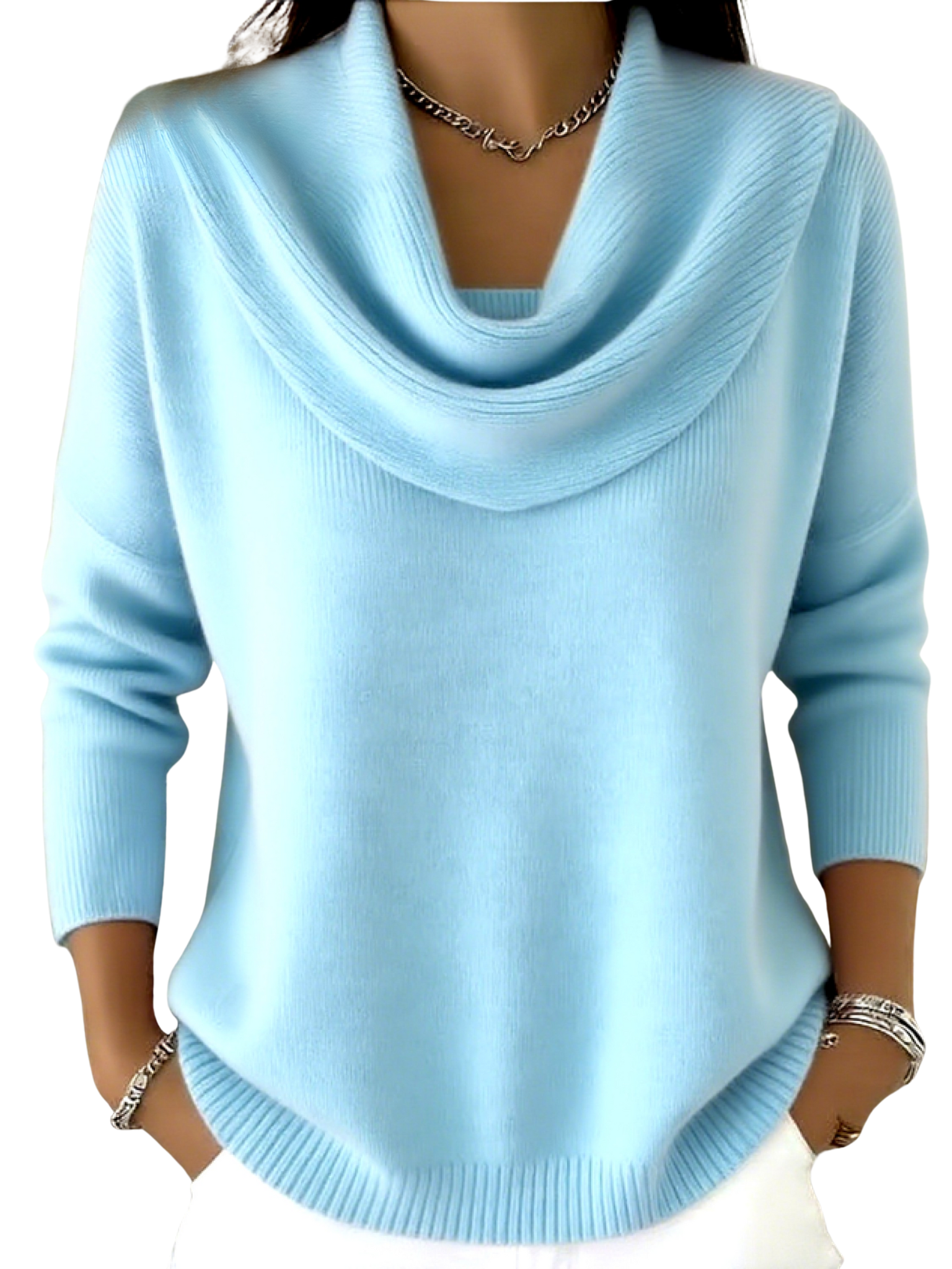 Estelle™ | Ruffled Collar Sweater Top