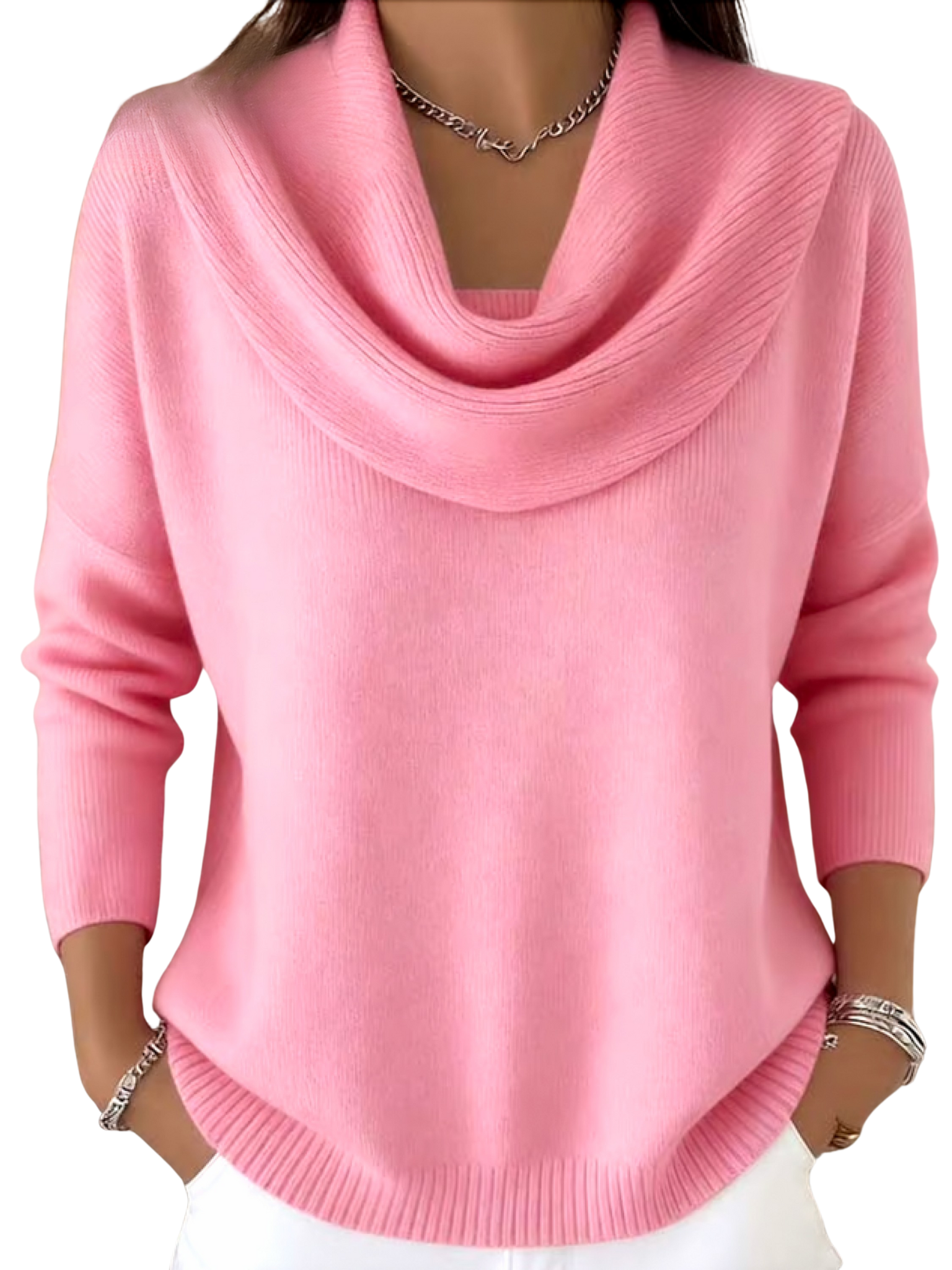 Estelle™ | Ruffled Collar Sweater Top