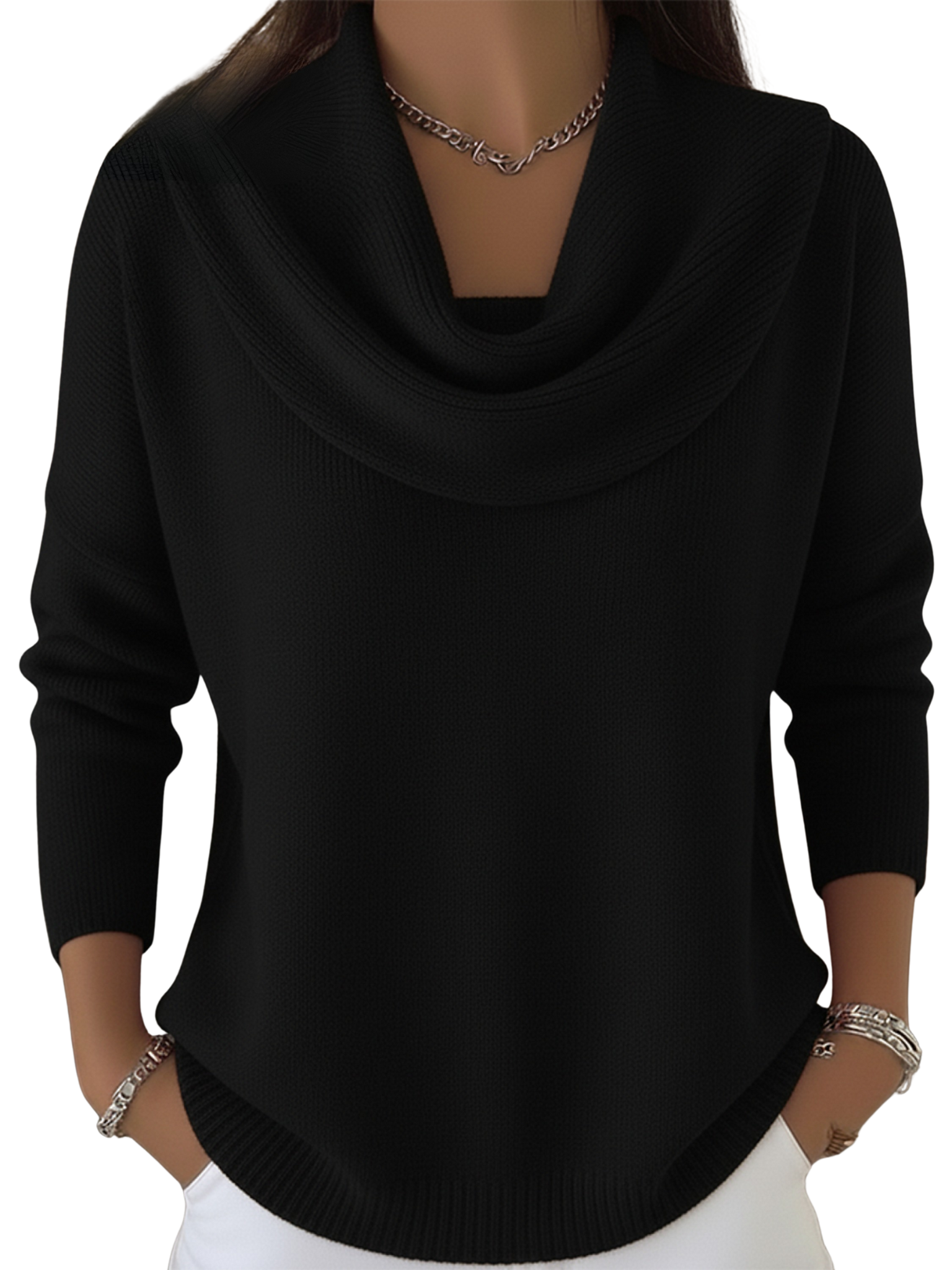 Estelle™ | Ruffled Collar Sweater Top