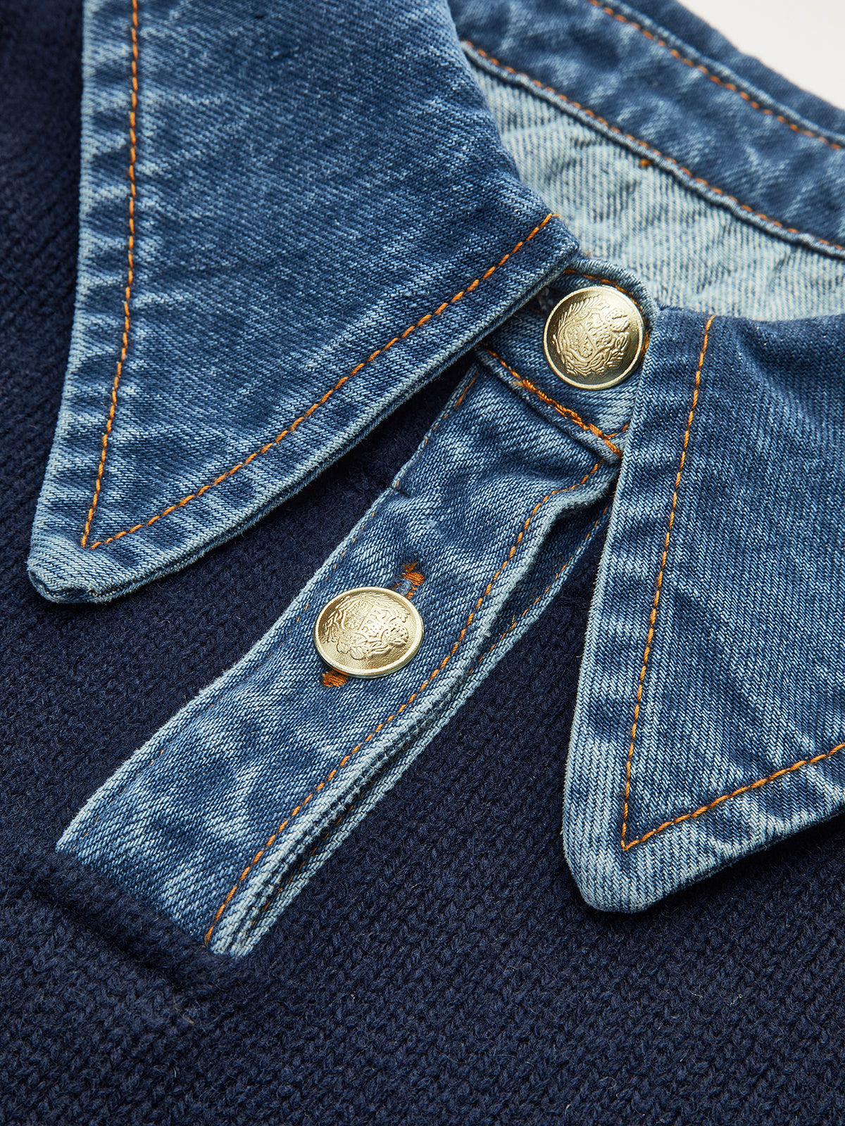 Caroline™ | Knit Sweater Denim