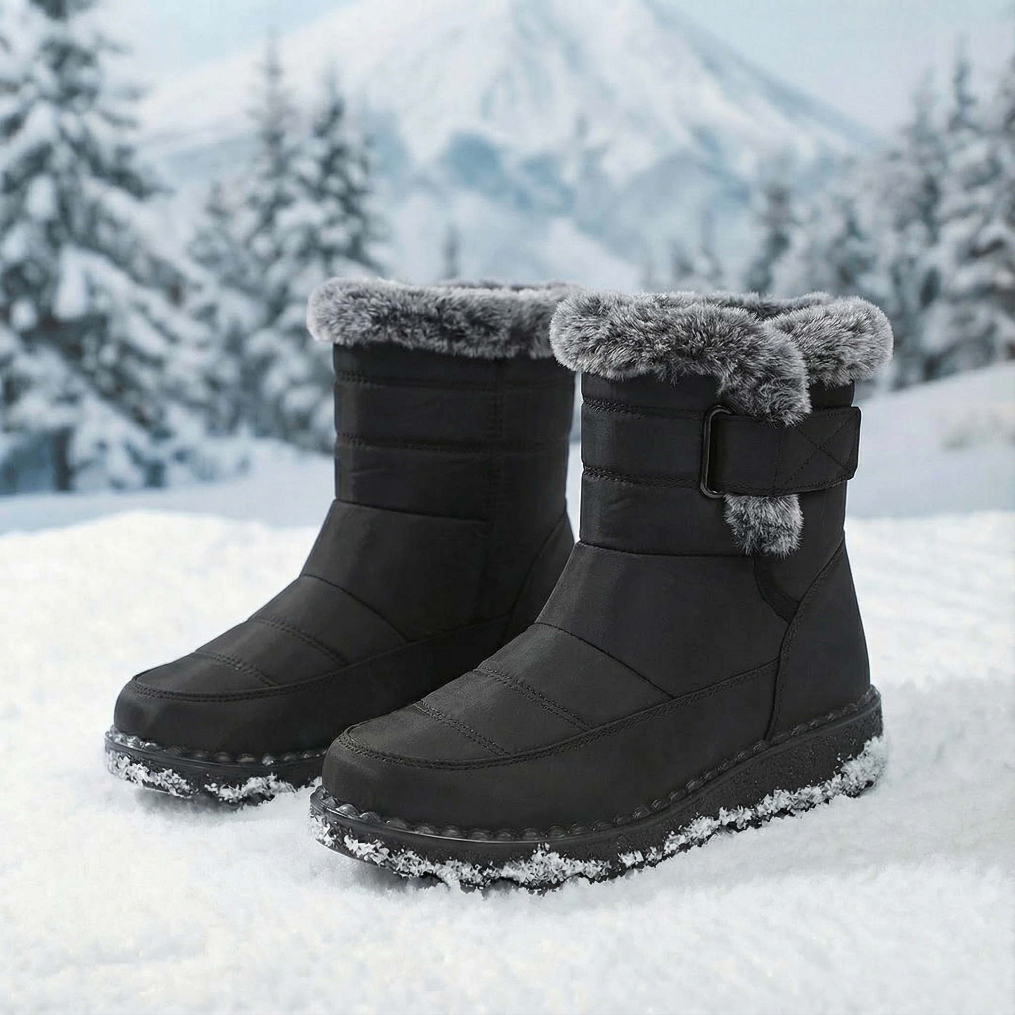 Heather™ | Fleece Comfort Boots High